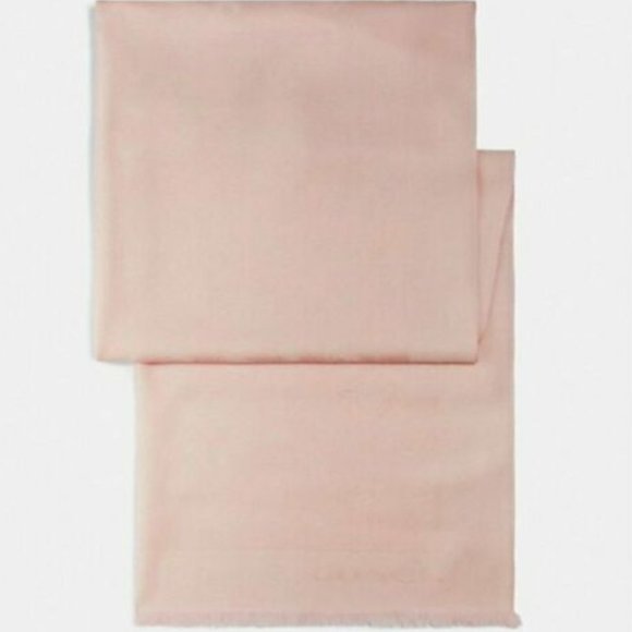 NWT $178 F76395 Coach Horse and Carriage Wrap scarf in Blush PINK wool SHAWL - Picture 1 of 1